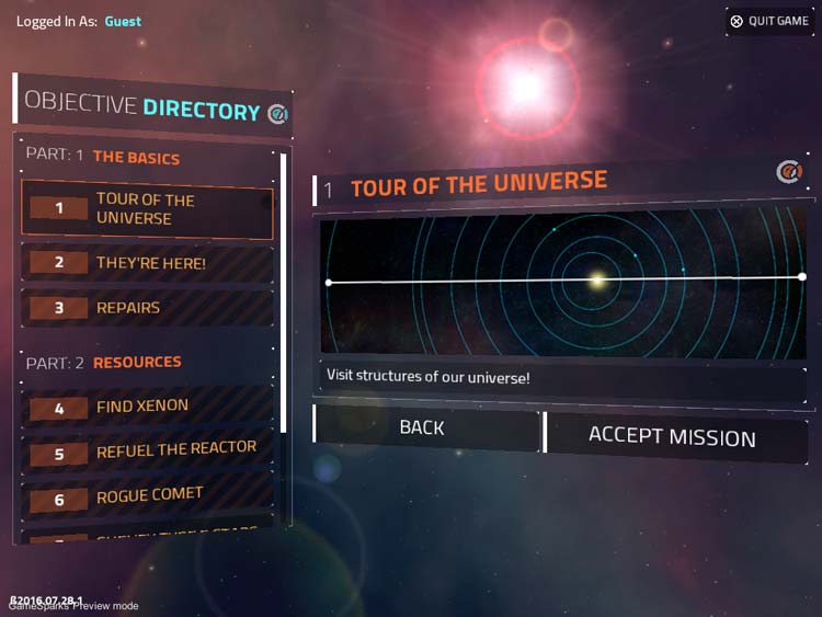 At Play in the Cosmos Flight Image